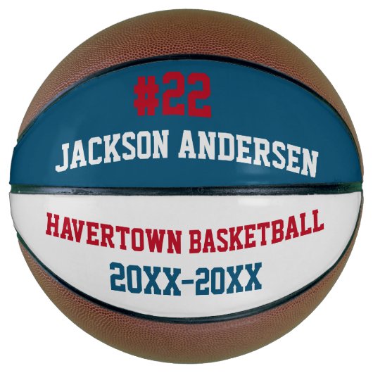 Het Team van de Naam van de douane en Aantal | Basketbal (Voorkant)