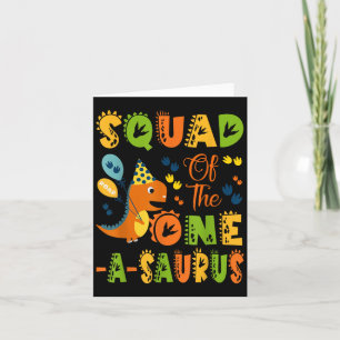 Het team van de One-a-saurus 1st Birthday Dinosaur Kaart