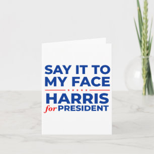 Het Tegen Mijn Gezicht Kamala Harris President 202 Kaart