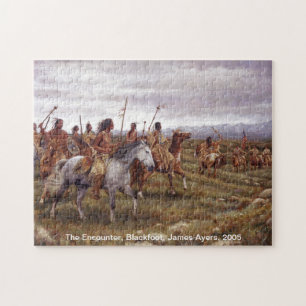 Het tegenaanzicht, inheemse Amerikaanse puzzel (Bl