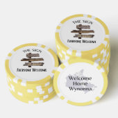 Het teken poker chips (Opstapeling)