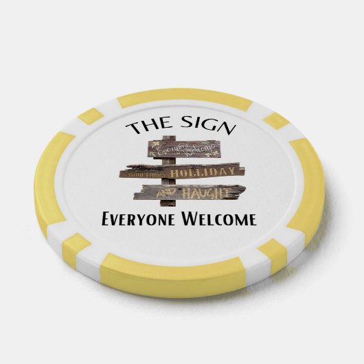 Het teken poker chips (Enkel)