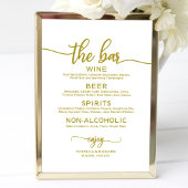 Het Teken Rustic Chic Calligraphy Gold van het Men Poster