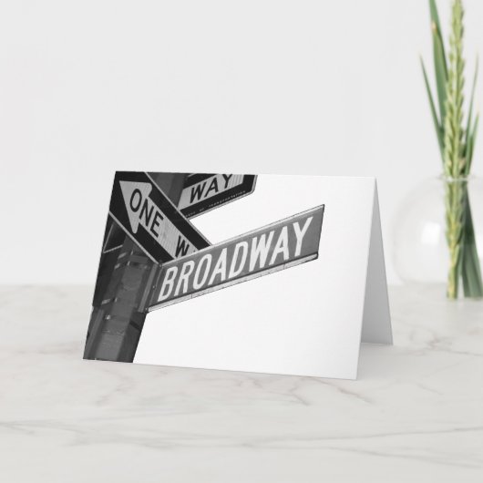 Het Teken van Broadway Kaart (Voorkant)