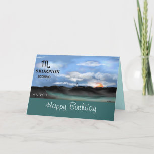 Het teken van de dierenriem, SCHORPIOEN - Kaart