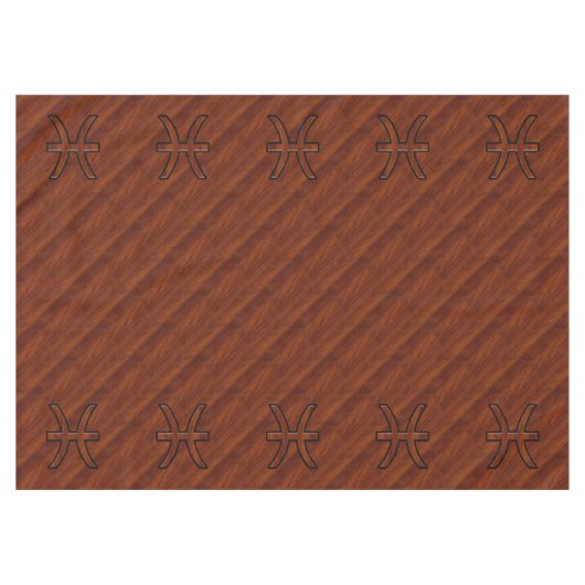 Het Teken van de Dierenriem van Vissen in het Tafelkleed (Voorkant (Horizontaal))