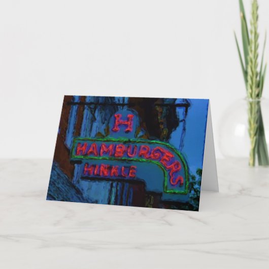 Het Teken van de Hamburgers van Hinkle Kaart (Voorkant)