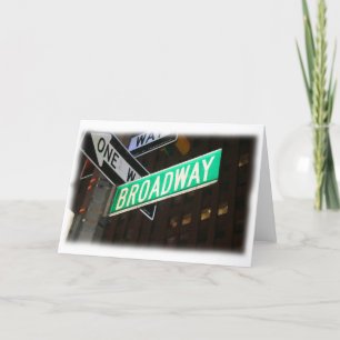 Het Teken van de Straat van Broadway Kaart