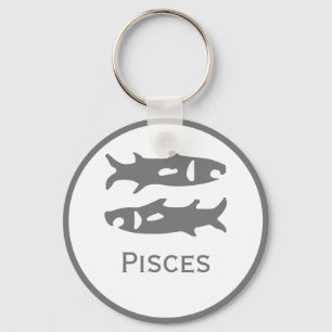 Het Teken van Pisces van het Ontwerp van de Zodisc Sleutelhanger