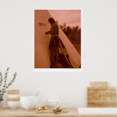 Het tekenen van zijn geneesmiddel poster (Keuken)