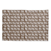 Het tellen van dagen grijs op douanekleur kussensloop (Achterkant)