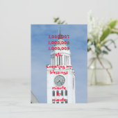 Het tellen van Mijn Vlat Wenskaart van de Blessing (Staand voorkant)
