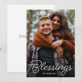 Het tellen van onze eerste kerstfoto's aankondiging (Voorkant / Achterkant)