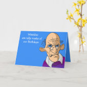 Het tellen van rimpels Verjaardag Kaart Mannen (Gele Bloem)