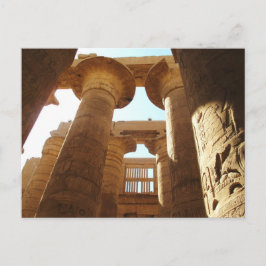 Het Tempelcomplex van Karnak in Thebe, Egypte Briefkaart