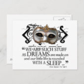 Het Tempest Quote Briefkaart (Voorkant / Achterkant)