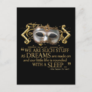 Het Tempest Quote (Gold Version) Briefkaart