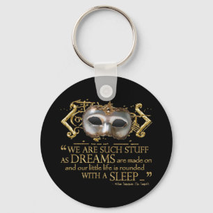 Het Tempest Quote (Gold Version) Sleutelhanger