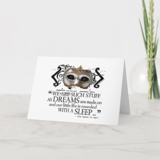 Het Tempest Quote Kaart (Voorkant)