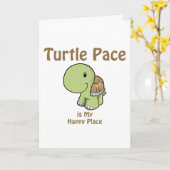 Het Tempo van de schildpad Kaart (Gele Bloem)