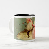 Het Temptation of St. Anthony 2 Tweekleurige Koffiemok (Voorkant links)