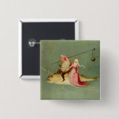 Het Temptation of St. Anthony 2 Vierkante Button 5,1 Cm (Voorkant /achterkant)