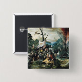 Het Temptation of St. Anthony 2 Vierkante Button 5,1 Cm (Voorkant /achterkant)