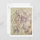 Het Temptation of St. Anthony (graving) Briefkaart (Voorkant / Achterkant)