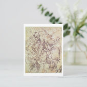 Het Temptation of St. Anthony (graving) Briefkaart (Staand voorkant)