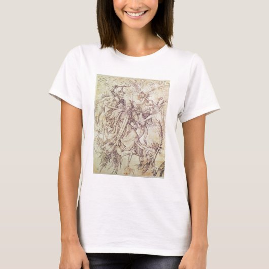 Het Temptation of St. Anthony (graving) T-shirt (Voorkant)