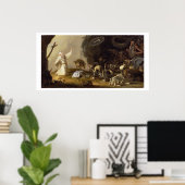 Het Temptation of St. Anthony (panel) Poster (Thuiskantoor)