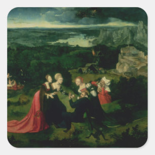 Het Temptation of St. Anthony Vierkante Sticker