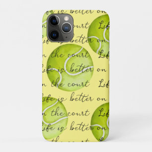 Het Tennis ball-leven is beter voor de rechtbank iPhone 11 Pro Hoesje