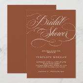 Het terracotta Boho Vrijgezellenfeest Kaart (Voorkant / Achterkant)