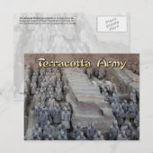 Het Terracotta Leger van de eerste keizer van Chin Briefkaart (Voorkant / Achterkant)