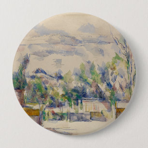 Het terras in de tuin bij Les Lauves, Cezanne Ronde Button 4,0 Cm
