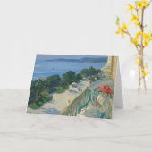 Het terras, Pet d'Ail | Sir John Lavery Kaart (Gele Bloem)