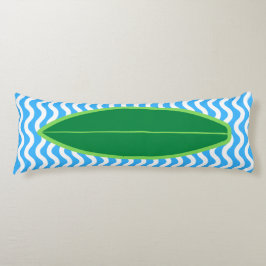 Het terugdringen van donkerblauwe golven die op he lichaamskussen