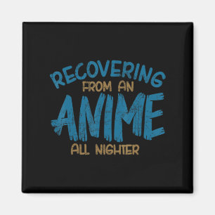 Het terugkrijgen van een dier Al Nighter Anime Man Magneet