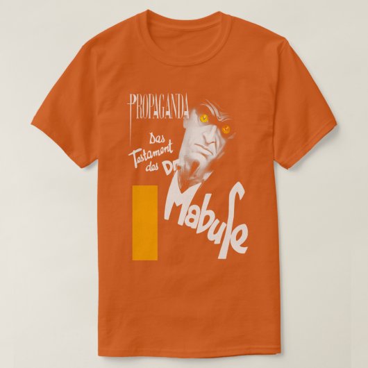 Het testament van Dr. Mabuse T-shirt (Design voorkant)