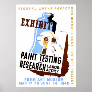 Het Testen van de verf breekt 1940 WPA Poster