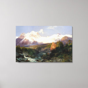 Het Teton-bereik van Thomas Moran Canvas Afdruk