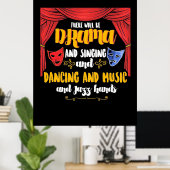 Het theater daar zal drama zijn poster (Thuiskantoor)