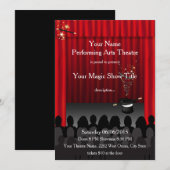 Het theater dat Kunst uitvoert Magic Stage Show no Kaart (Voorkant / Achterkant)