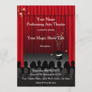 Het theater dat Kunst uitvoert Magic Stage Show no Kaart