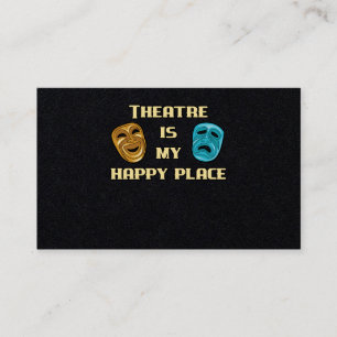 Het theater is mijn favoriete cadeau voor actrice visitekaartje