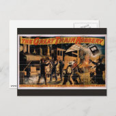 Het  theater van de Grote Train Robbery Briefkaart (Voorkant / Achterkant)