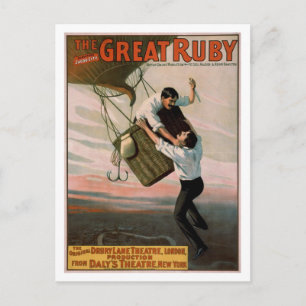 Het  theaterPoster "The Great Ruby" Briefkaart