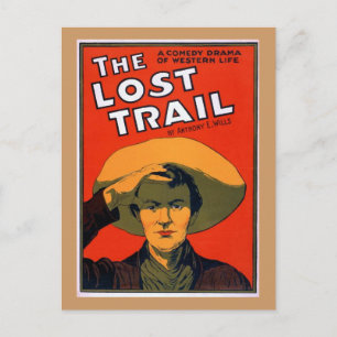 Het theaterPoster van het Verloren spoor Briefkaart