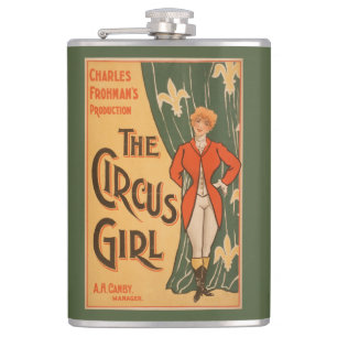 Het theatrisch Poster van Circus Girl #1 Heupfles